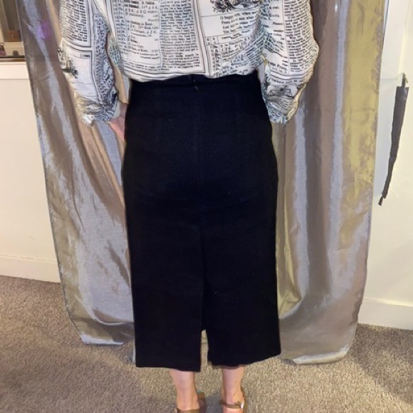 Anna Sui (fall 2008) black wool pencil skit - Picture 5 of 6